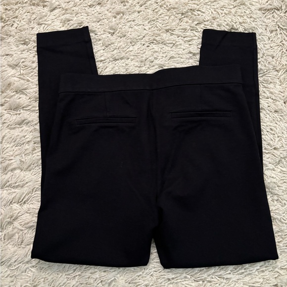 LOFT Black Pants with Gold Zippers Size 12 - Picture 3 of 10